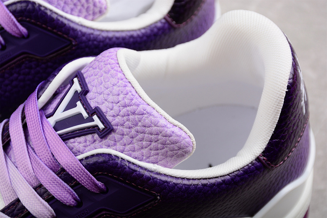 Louis Vuitton [L*V 2022 TRAINER SNEAKERS WHITE/DARK PURPLE/BLACK]-[MAN:38-45] - Image 11