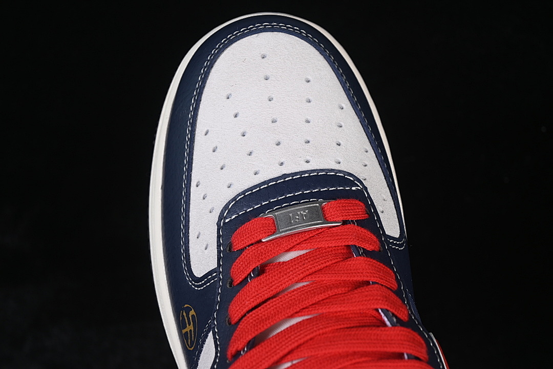 Nike [HT5088-617]-[AIR FORCE 1 07 LOW WHITE/NAVY BLUE/RED]-[WOMAN:36-39]-[MAN:40-45] - Image 10