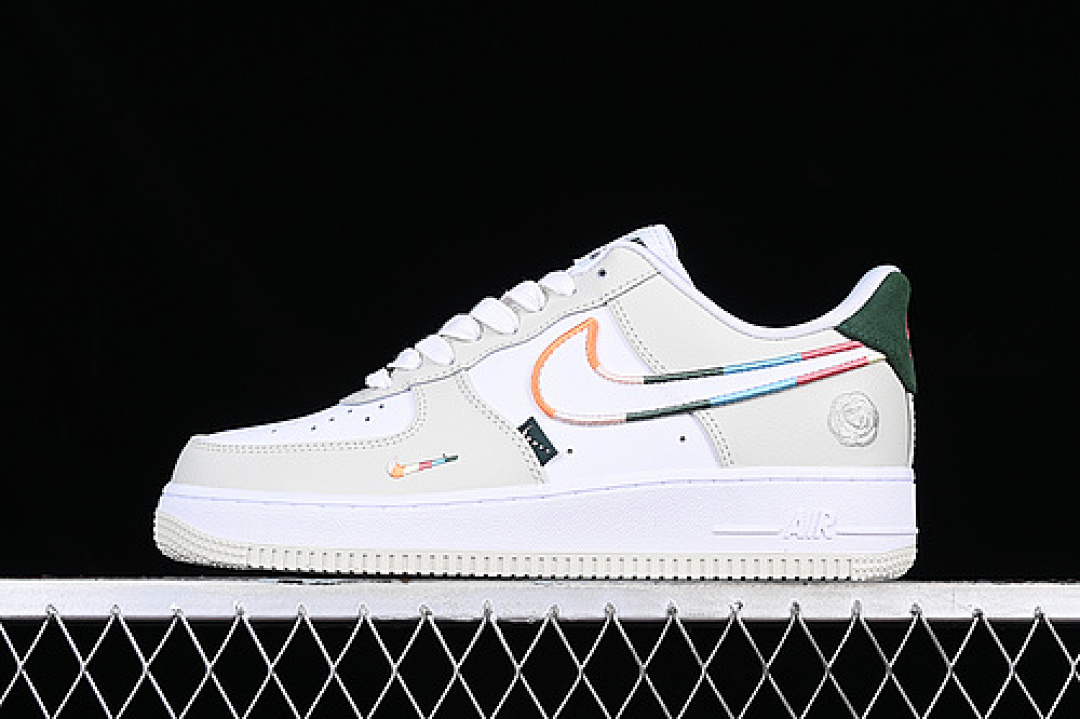 Nike [FN8924-111]-[AIR FORCE 1 07 LOW ALL PETALS UNITED WHITE/GREY/GREEN/PINK]-[UNISEX:36-45], photo 1