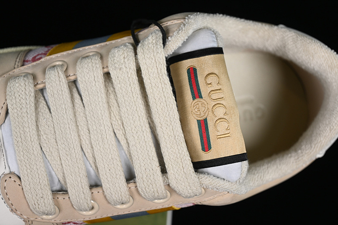 Gucci [9Y9209443]-[GU*CCI DISTRESSED SCREENER SNEAKER WHITE/BROEN/PINK/YELLOW/GREEN]-[WOMAN:35-40] - Image 15