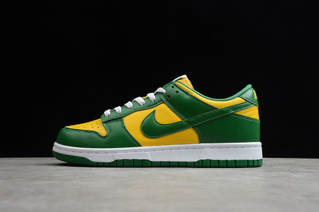 Unbranded [CU1727-700]-[SB DUNK LOW SP BRAZIL VARSITY MAIZE/PINE GREEN/WHITE]-[UNISEX:36-45], photo 1