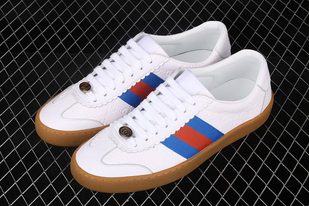 Gucci [GU*CCI ACE EMBROIDERED LOW-TOP SNEAKER WHITE/BLUE/RED]-[UNISEX:35-44] - Image 11