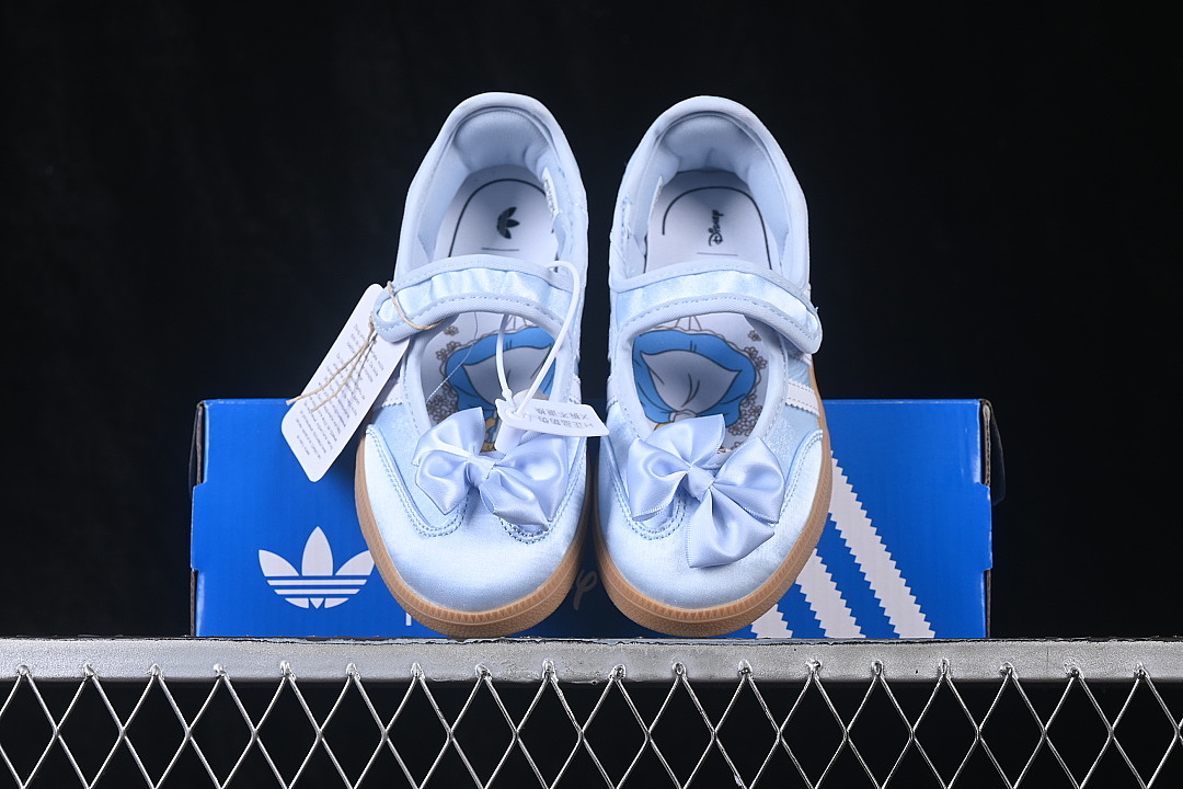 Adidas [IH1755]-[SAMBA JANE MARY BABY SHOES LIGHT BLUE/BLUE]-[KID:28-34] - Image 12