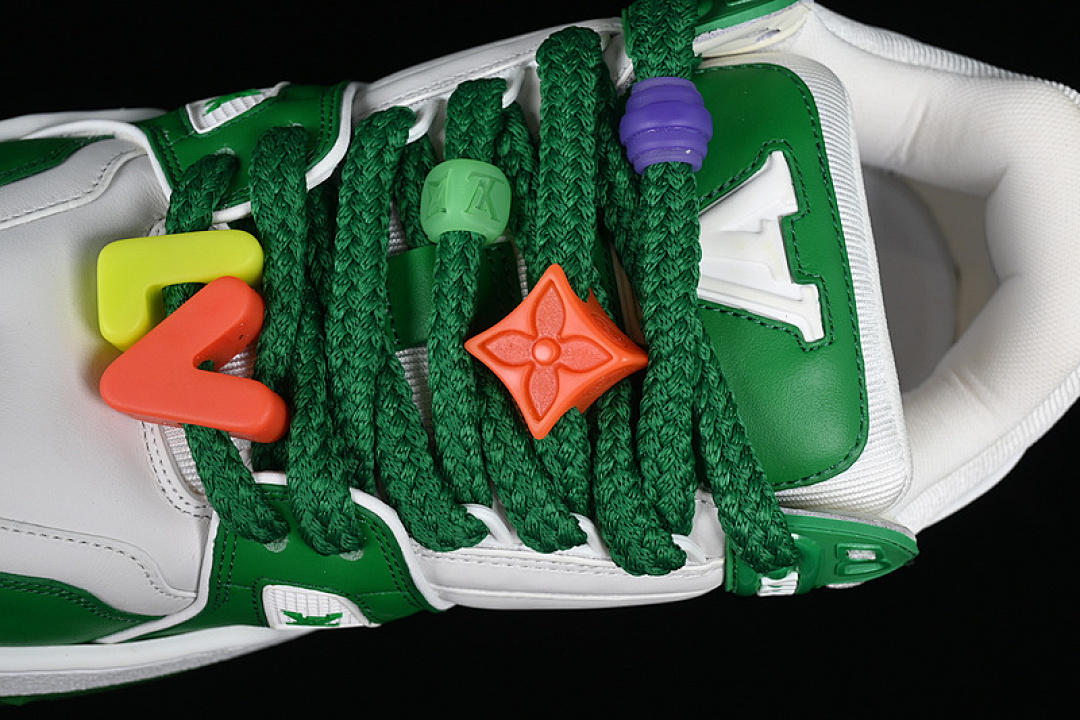 Louis Vuitton [TRAINER WHITE/GREEN/ORANGE]-[MAN:38-45] - Image 8