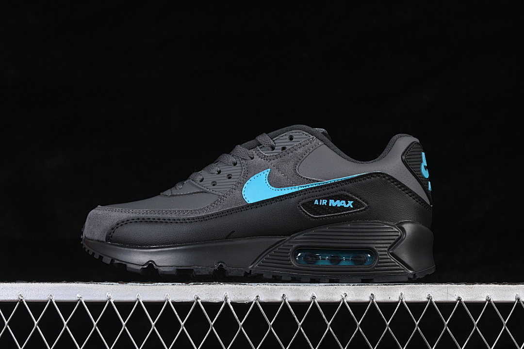 Unbranded [IF0670-002]-[AIR MAX 90 VINTAGE RUNNING SHOES BLACK/BLUE]-[WOMAN:36-39]-[MAN:40-46], photo 1