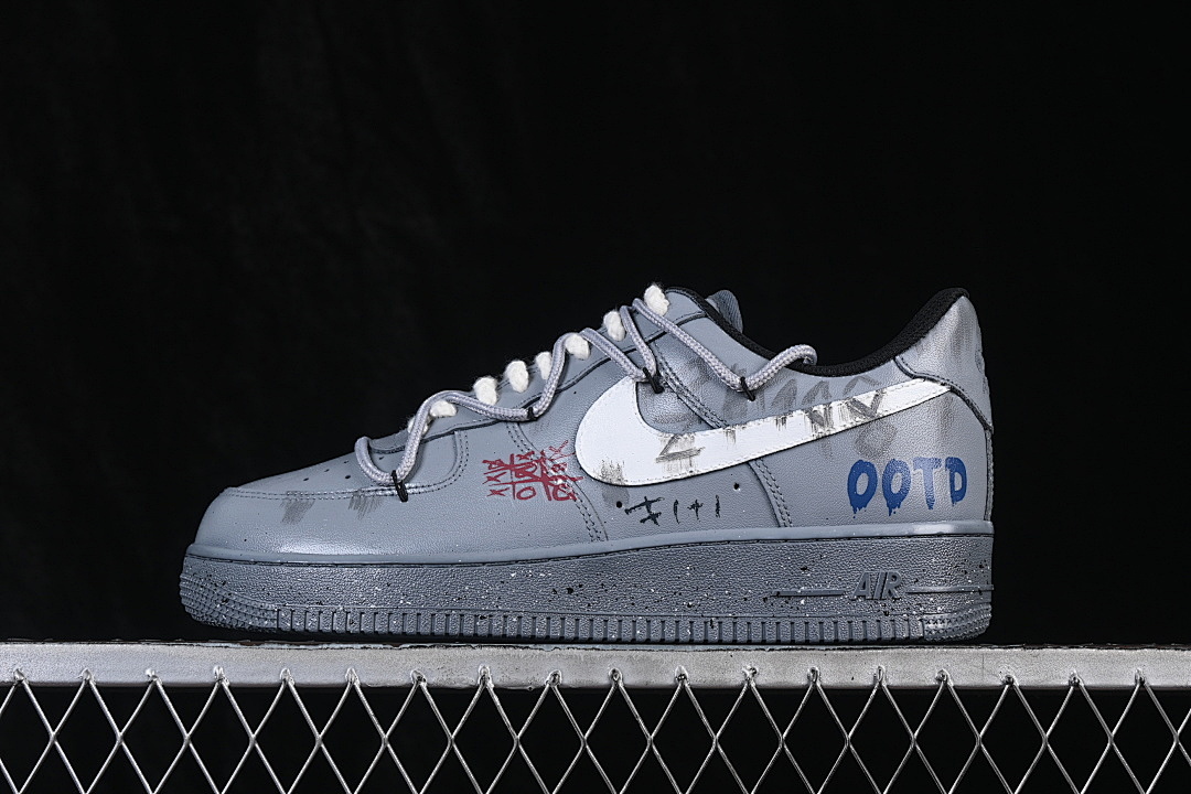 Nike Nike AIR FORCE 1 07 LOW CASUAL SNEAKERS GREY/GREY/GREY · CW2288-110, photo 1