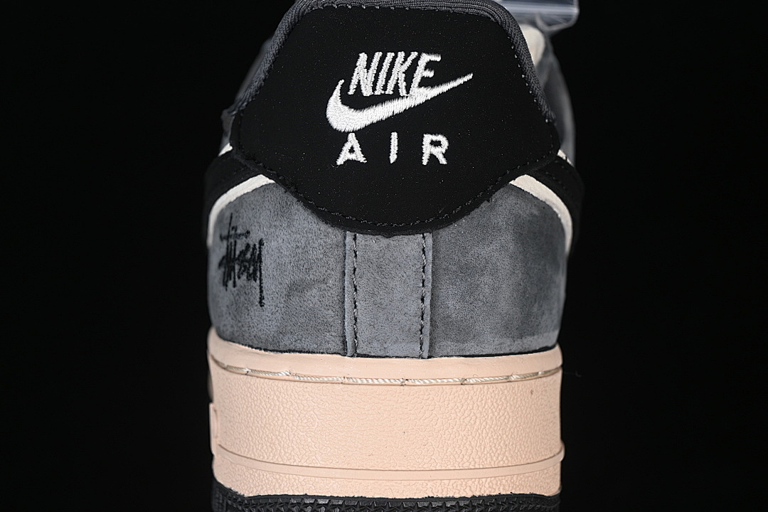 Nike [BK1916-002]-[AIR FORCE 1 07 LOW CASUAL SNEAKERS GREY/BLACK]-[WOMAN:36-39]-[MAN:40-45] - Image 7