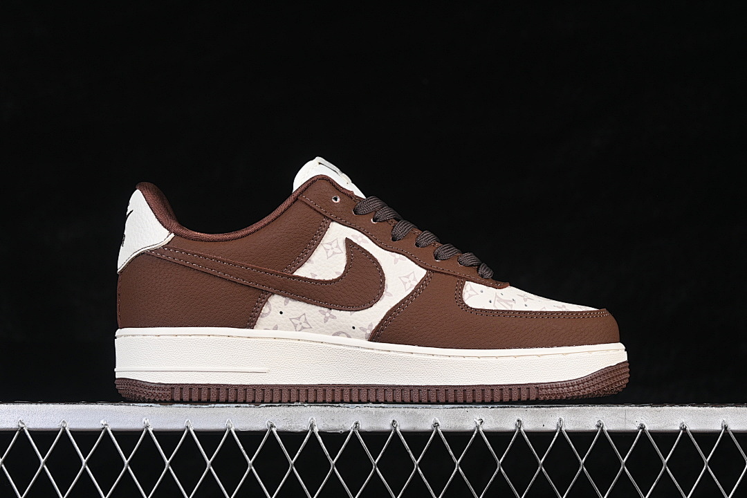 Nike [DF0188-127]-[AIR FORCE 1 07 LOW CASUAL SNEAKERS WHITE/BROWN]-[WOMAN:36-39]-[MAN:40-45] - Image 16