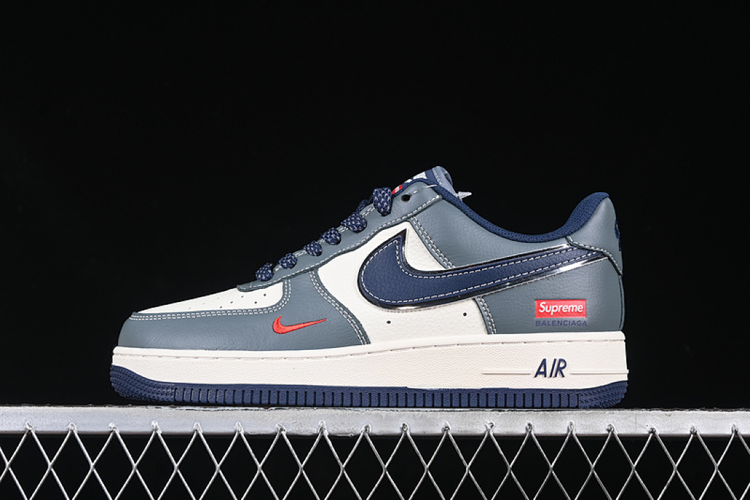Nike Nike AIR FORCE 1 07 LOW SUPREME GREY/BLUE/WHITE · XZ6188-382, photo 1