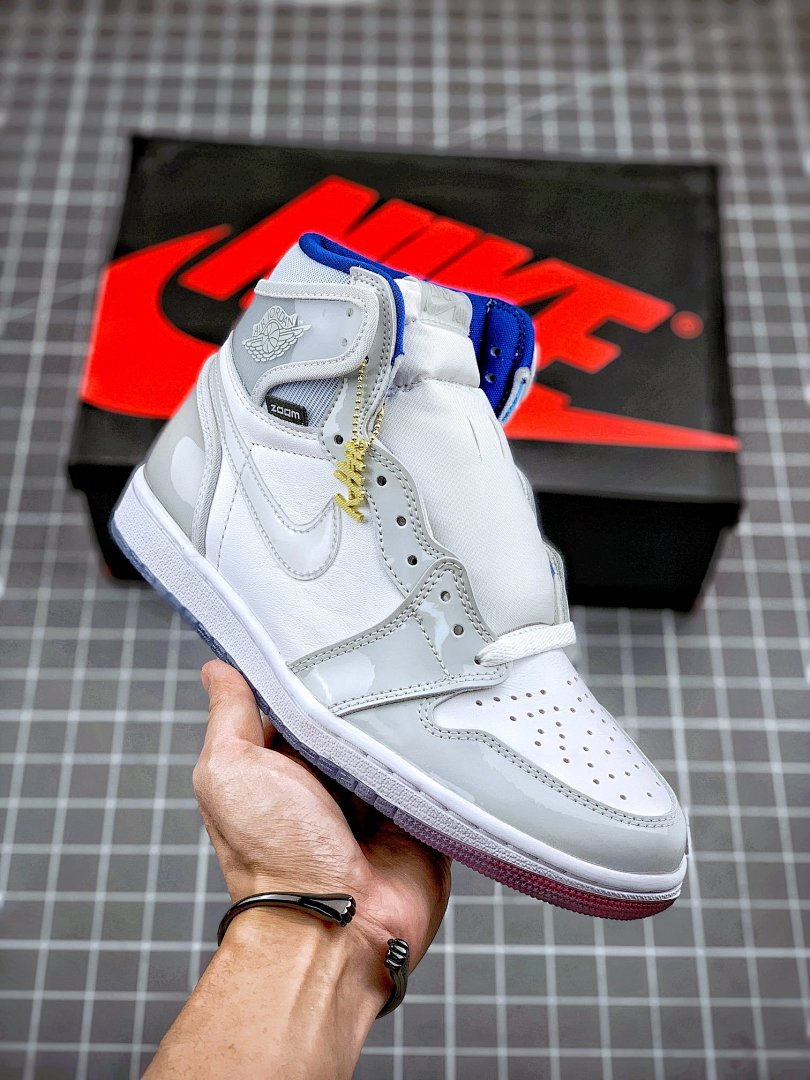 Jordan [CK6637-104]-[AIR JORDAN 1 HIGH ZOOM R2T WHITE/RACER BLUE-WHITE]-[UNISEX:36-46], photo 1