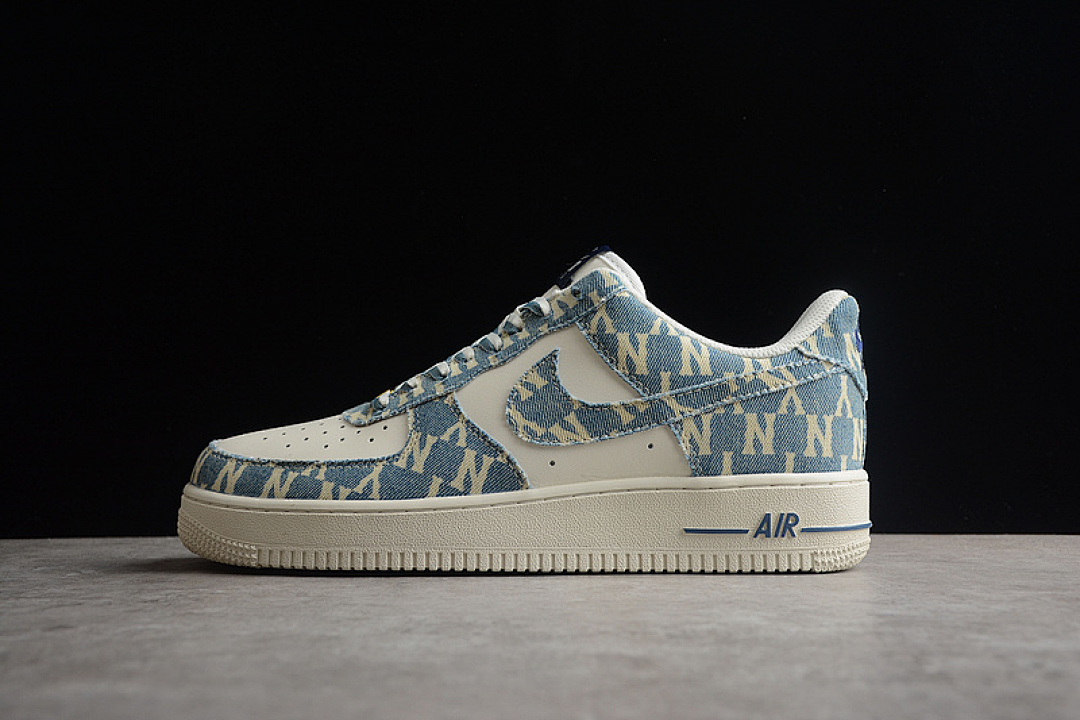 Nike Nike M*LB X AIR FORCE 1 LOW 07 DENIM BLUE/WHITE/BLACK · CW1888-602, photo 1