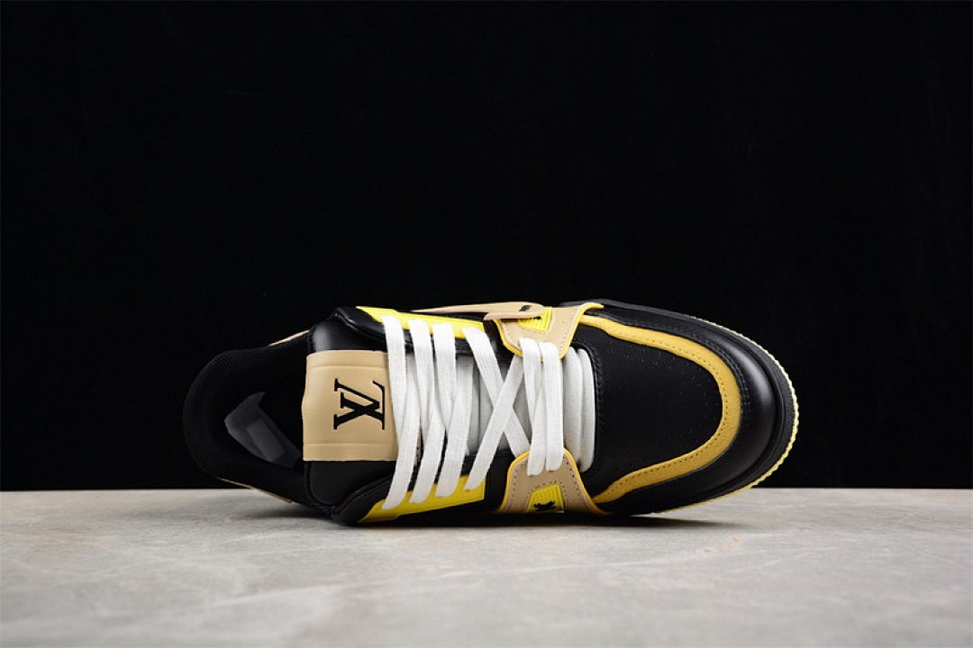 Louis Vuitton [LOUIS VUITTON TRAINER SNEAKER LOW LV WHITE/BLACK/YELLOW]-[WOMAN:35-39]-[MAN:40-45] - Image 13