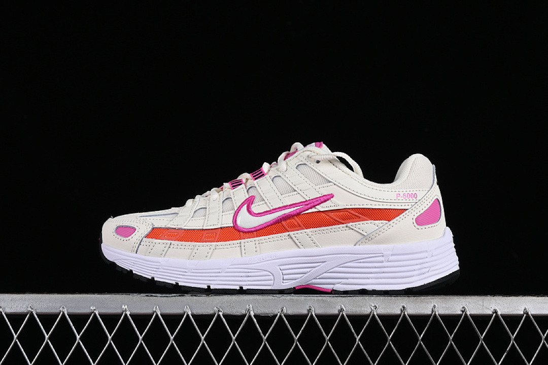 Nike [CW1351-100]-[P-6000 ESSENTIAL PALE IVORY/FIRE PINK/TEAM ORANGE/WHITE]-[UNISEX:36-45], photo 1
