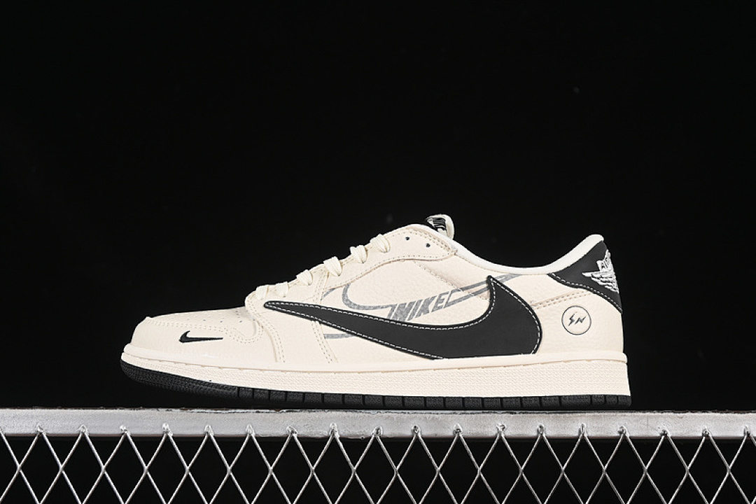 Jordan [LD2025-029]-[TRAVIS SCOTT X FRAGMENT DESIGN AIR JORDAN 1 LOW OG SP WHITE/BLACK]-[36-45], photo 1