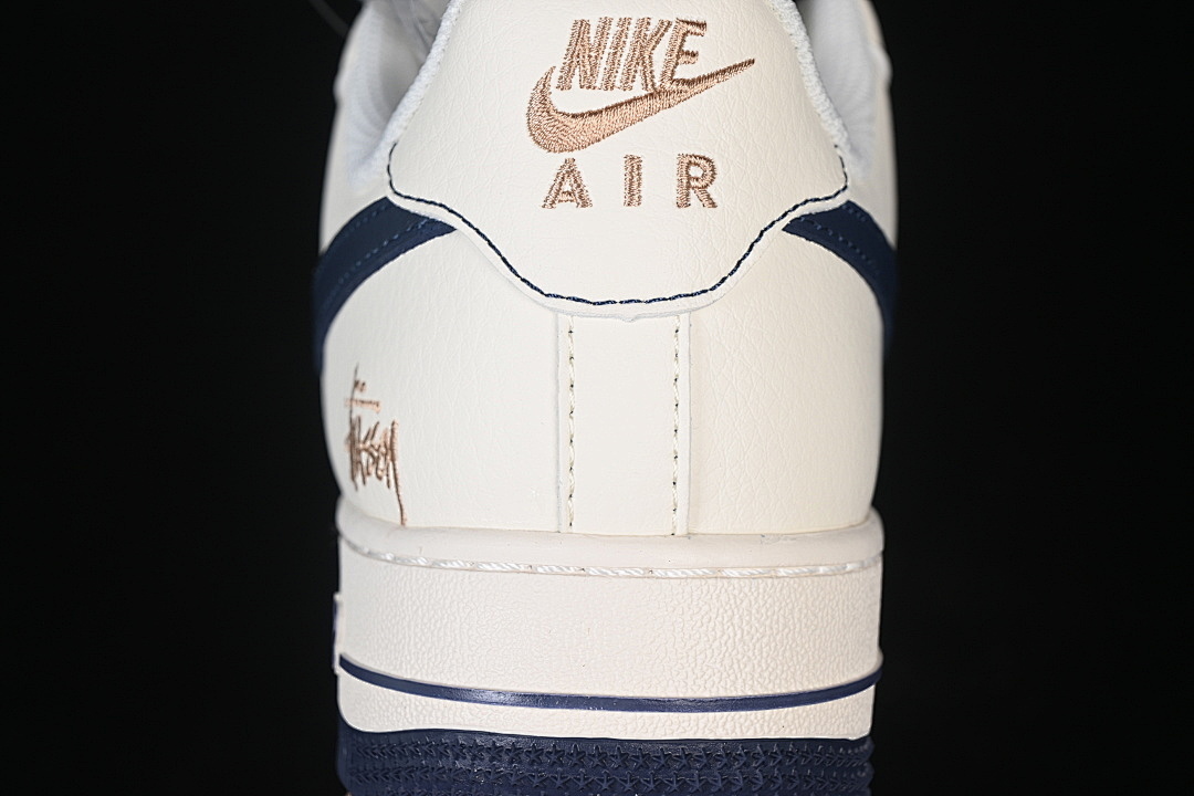 Nike [XX3168-225]-[AIR FORCE 1 07 LOW CASUAL SNEAKERS WHITE/NAVY BLUE]-[WOMAN:36-39]-[MAN:40-45] - Image 7