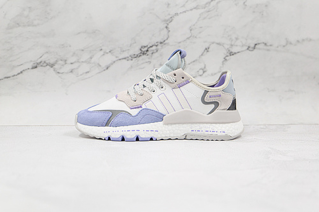 NITE JOGGER 2019 BOOST SHOES CLOUD WHITE/BLUE/LIGHT GREY · HO3250, photo 1