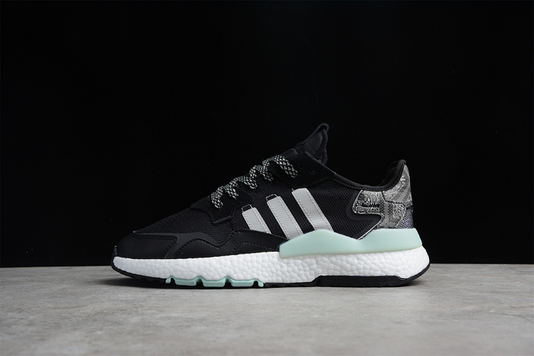 Unbranded [FW6687]-[NITE JOGGER 2021 BOOST SHOES CORE BLACK/CLOUD WHITE/GREY]-[WOMAN:36-39]-[MAN:40-45], photo 1