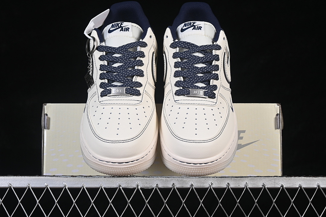 Nike [SM6668-131]-[AIR FORCE 1 07 LOW CASUAL SNEAKERS WHITE/BLACK/WHITE]-[WOMAN:36-39]-[MAN:40-45] - Image 13