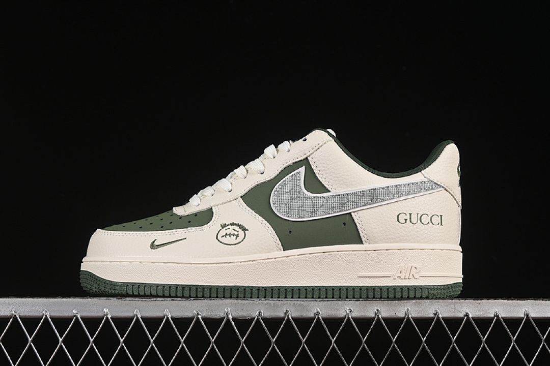 Nike [KK1988-095]-[AIR FORCE 1 07 LOW WHITE/GREY/GREEN]-[WOMAN:36-39]-[MAN:40-45] - Image 2