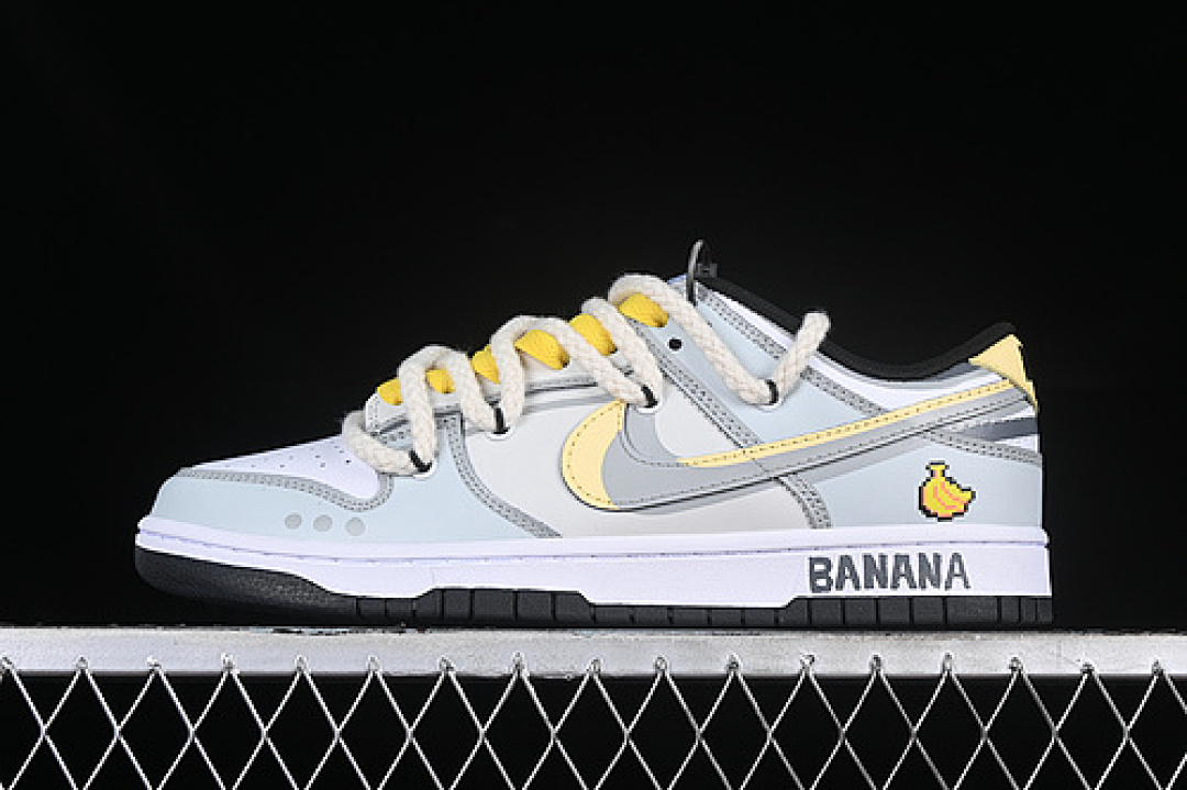 Nike DUNK LOW SB BANANA WHITE/YELLOW/GREY/BLUE · DD1391-100, photo 1