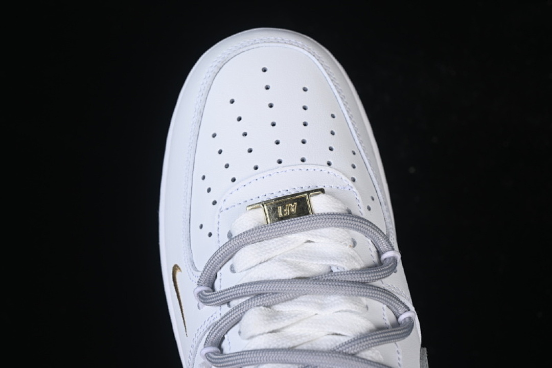 Nike [CZ0170-106]-[AIR FORCE 1 07 LOW CASUAL SNEAKERS LIGHT GRAY/WHITE]-[WOMAN:36-39]-[MAN:40-45] - Image 9