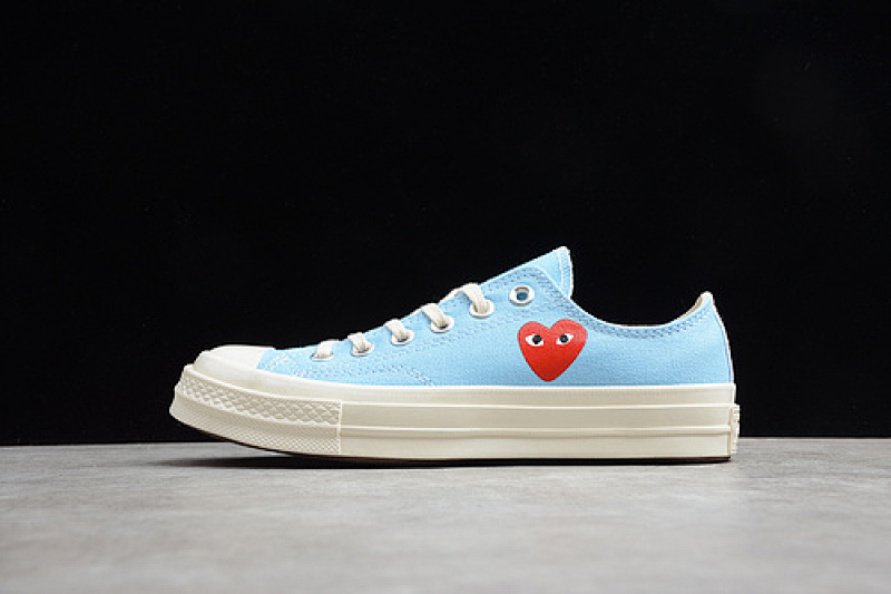 Comme des Garcons Comme des Garcons PLAY CDG X CHUCK TAYLOR 70S LOW TOP BALTIC SEA/EGRET · 168303C, photo 1