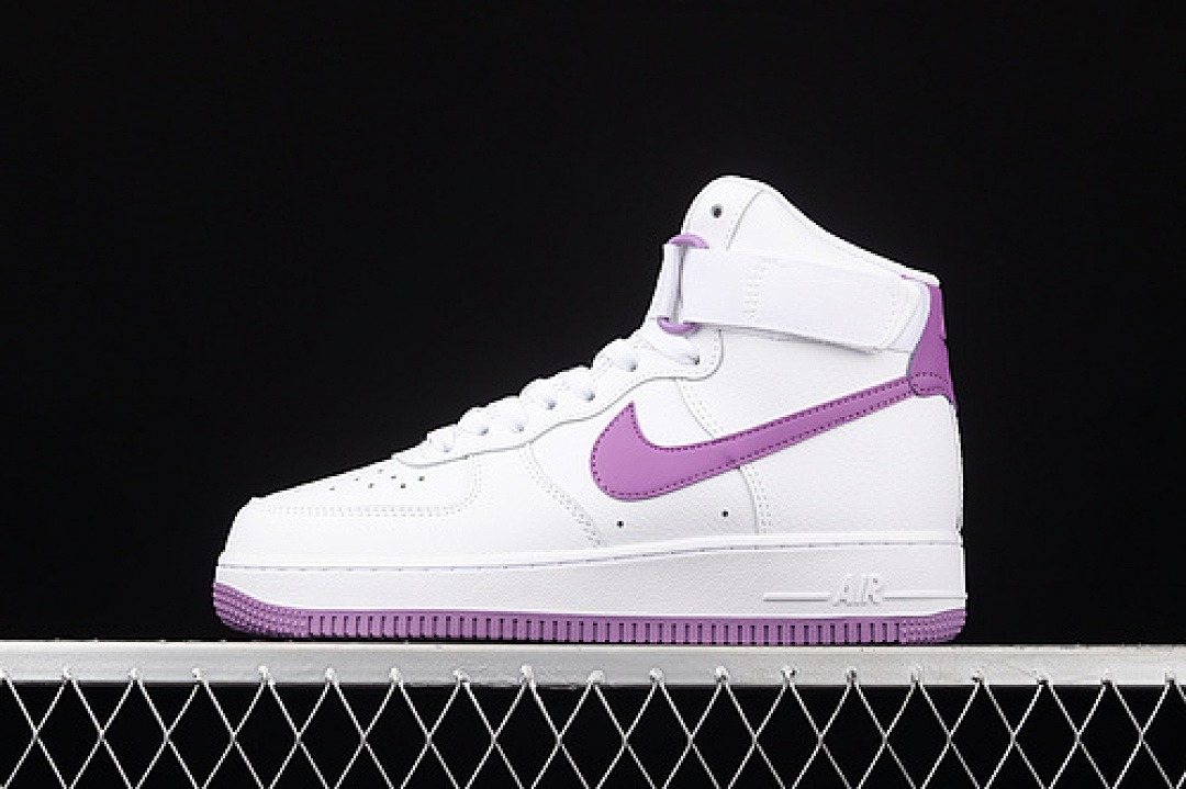 Nike Nike AIR FORCE 1 HIGH WHITE/DARK ORCHID/WHITE · 334031-112, photo 1