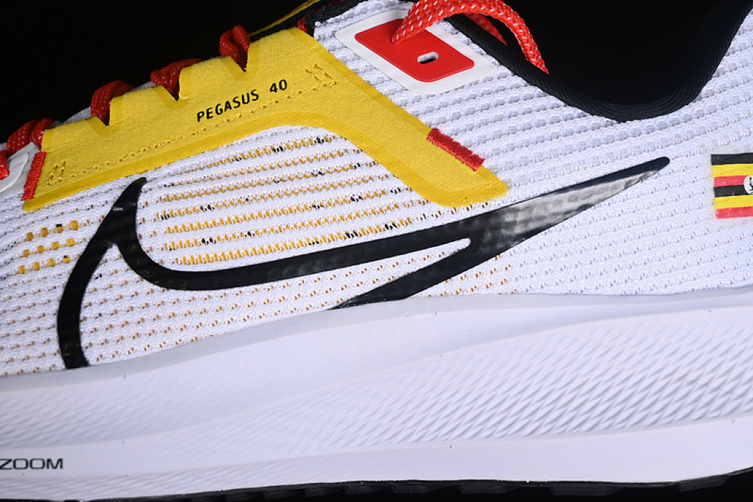 Nike [FN0025-100]-[AIR ZOOM PEGASUS 40 WHITE/BLACK/YELLOW/RED]-[WOMAN:36-39]-[MAN:40-46] - Image 8