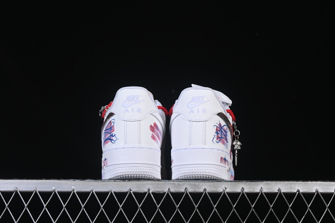 Nike [521-621]-[AIR FORCE 1 07 LOW GEMINI WHITE/RED]-[WOMAN:36-39]-[MAN:40-45] - Image 14