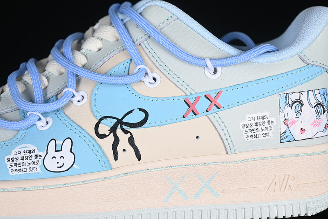 Nike [KS6896-777]-[AIR FORCE 1 07 LOW DREAM GIRLS BLUE/BEIGE]-[WOMAN:36-39]-[MAN:40-45] - Image 8