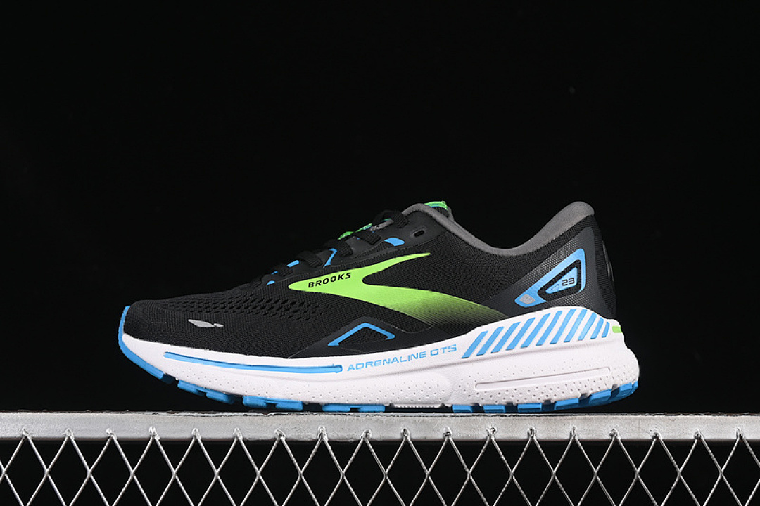 Unbranded [1103911B006]-[BROOKS ADRENALINE GTS 23 WHITE/BLACK/GREEN/BLUE]-[WOMAN:36-39]-[MAN:40-45], photo 1