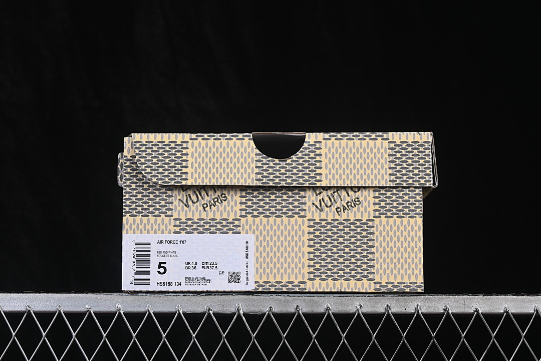 Nike [HS6188-134]-[AIR FORCE 1 07 LOW CASUAL SNEAKERS BEIGE/GREY/RED]-[WOMAN:36-39.5]-[MAN:40-45] - Image 12