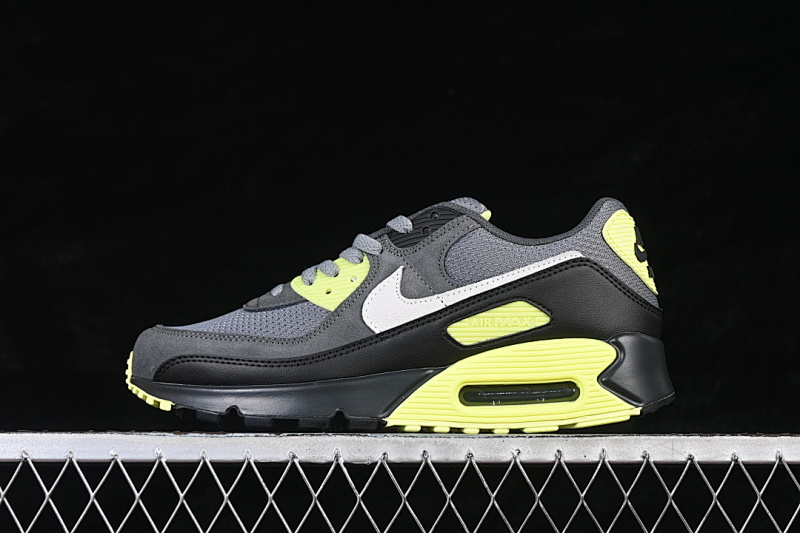 Nike AIR MAX 90 SMOKE GREY/LIGHT LEMON TWIST/BLACK/PHOTON DUST · DM0029-012, photo 1