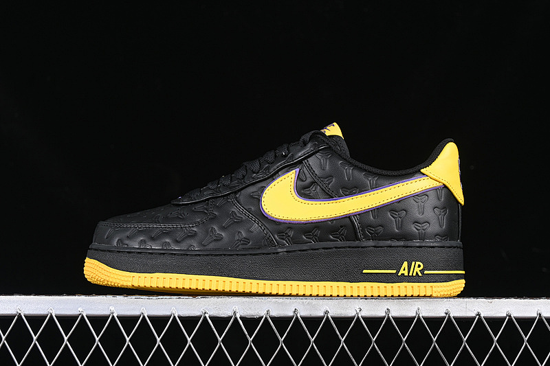 Nike Nike KOBE BRYANT X AIR FORCE 1 LOW BLACK/VARSITY MAIZE/VARSITY PURPLE · HV5122-001, photo 1