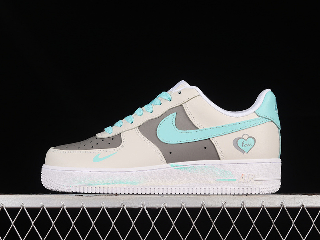 Nike [DD8959-100]-[AIR FORCE 1 07 LOW WHITE/BROWN/BLUE/CREAM COLOURED]-[WOMAN:36-39]-[MAN:40-45], photo 1