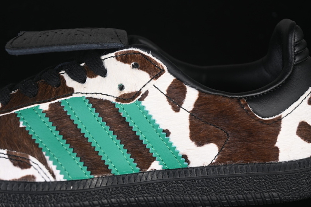 Adidas [JS3930]-[SAMBA LT COW PRINT BLACK/WHITE/COLLEGIATE GREEN]-[WOMAN:35.5-39]-[MAN:40-45] - Image 8