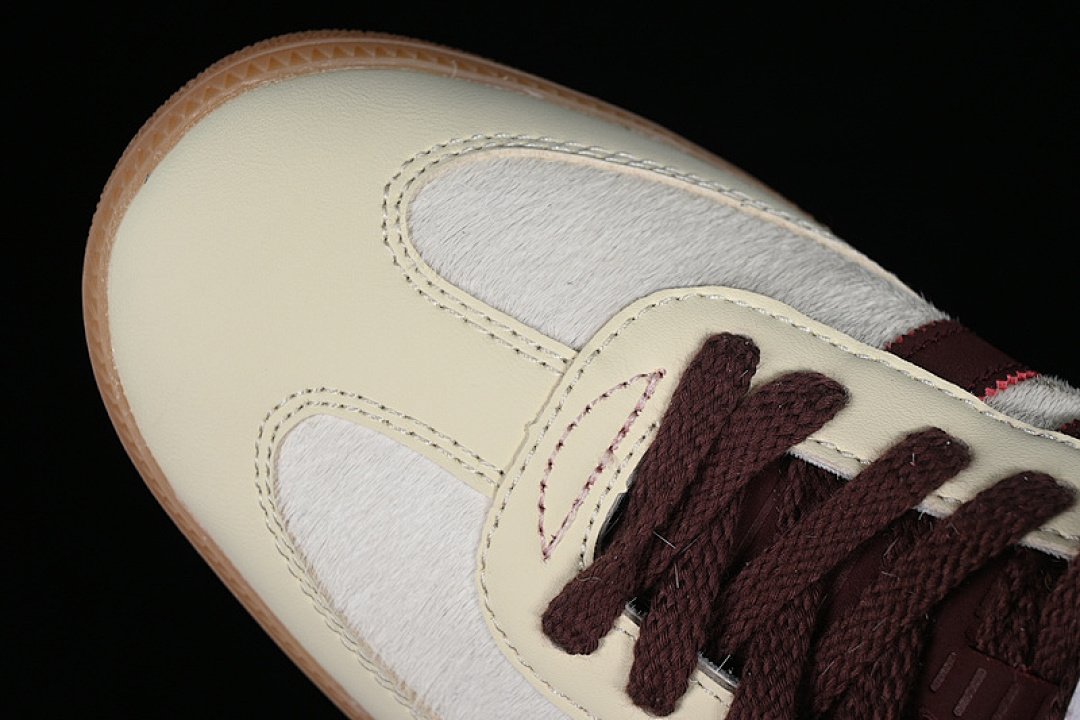 Adidas [IE0586]-[WALES BONNER X ADIDAS SAMBA PONY CREAM WHITE/MYSTERY BROWN/CREAM (WHITE]) - Image 10