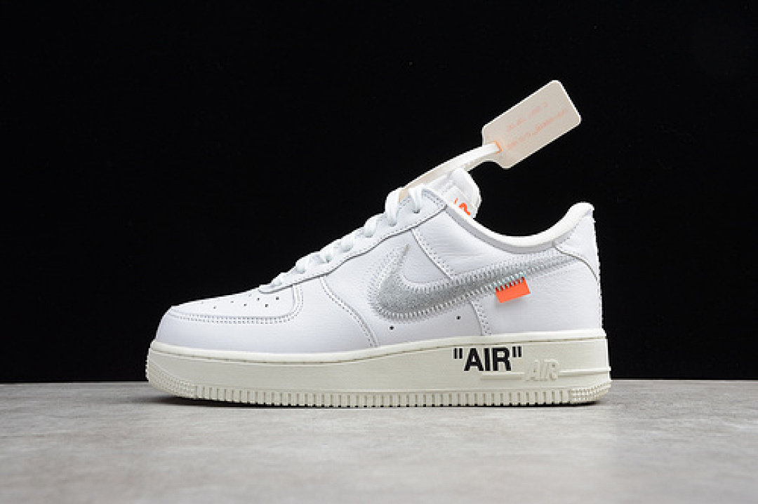Nike [AO4297-100]-[ST ABLOH OFF WHITE X AIR FORCE 1 LOW VIRGIL WHITE/METALLIC (SILVER]), photo 1