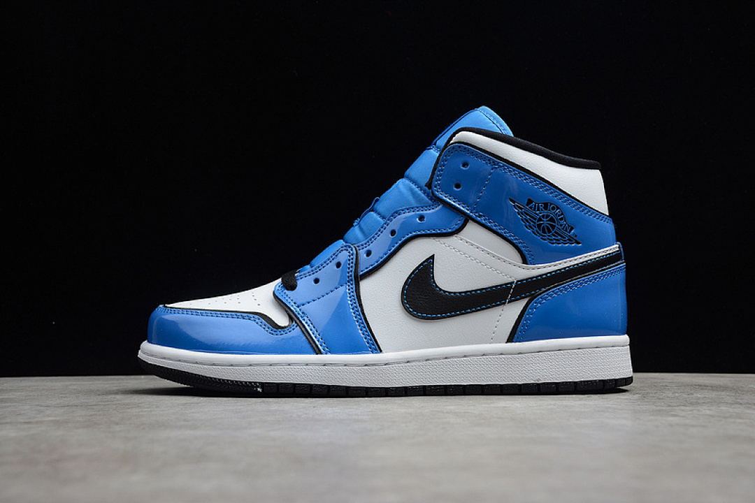 Jordan [DD6834-402]-[CJ AIR JORDAN 1 MID SE SIGNAL BLUE/WHITE/BLACK]-[WOMAN:35.5-39]-[MAN:40-46], photo 1