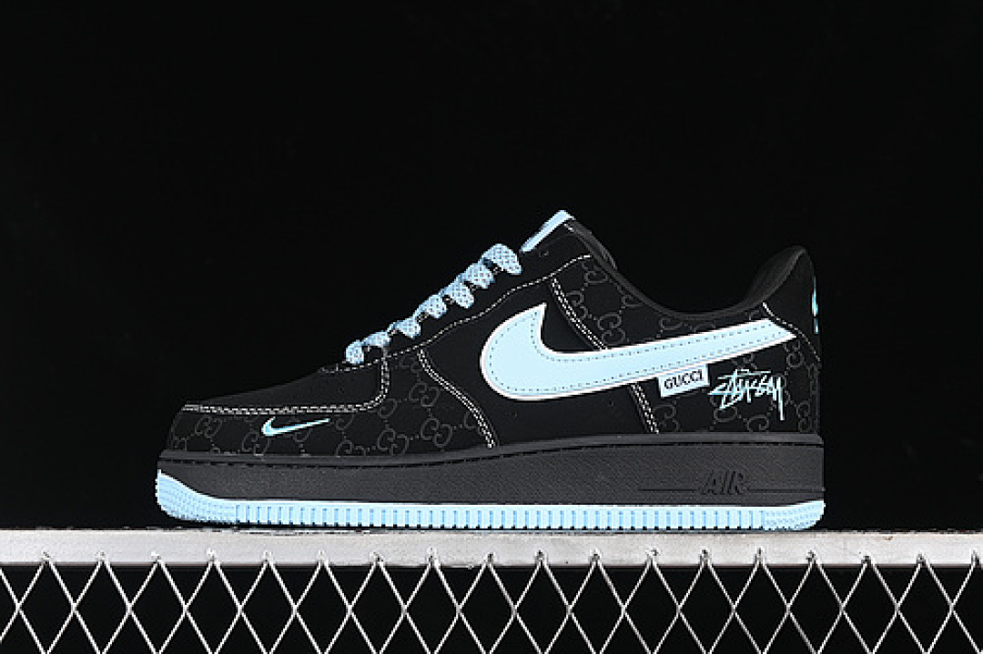 Nike [KK1988-008]-[AIR FORCE 1 07 LOW BLACK/BLUE]-[WOMAN:36-39]-[MAN:40-45], photo 1
