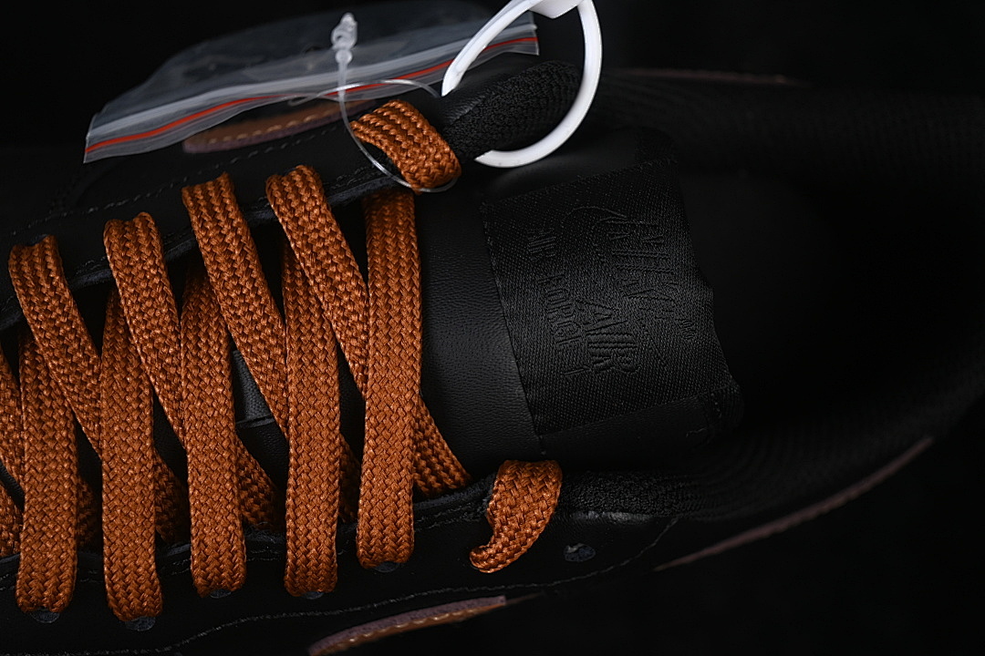Nike [FV5951-001]-[AIR FORCE 1 07 LOW CASUAL SNEAKERS BLACK/BROWN/BLACK]-[WOMAN:36-39]-[MAN:40-45] - Image 9
