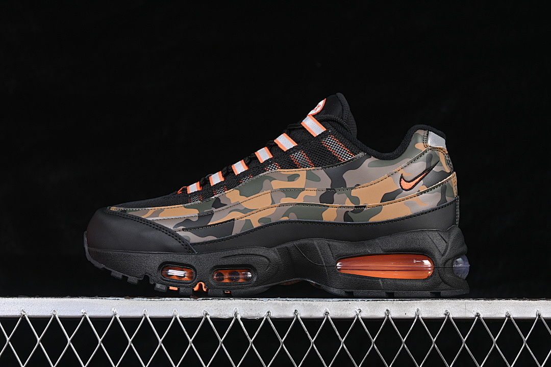 Unbranded [HQ1973-001]-[AIR MAX 95 BLACK/ORANGE/METALLIC SILVER/GOLDEN BEIGE/CARGO KHAKI]-[MAN:40-48.5], photo 1