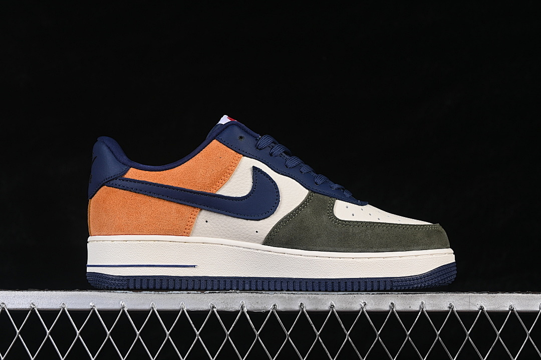 Nike [DF0188-124]-[AIR FORCE 1 07 LOW WHITE/BLUE/GREEN/ORANGE]-[WOMAN:36-39]-[MAN:40-45] - Image 16