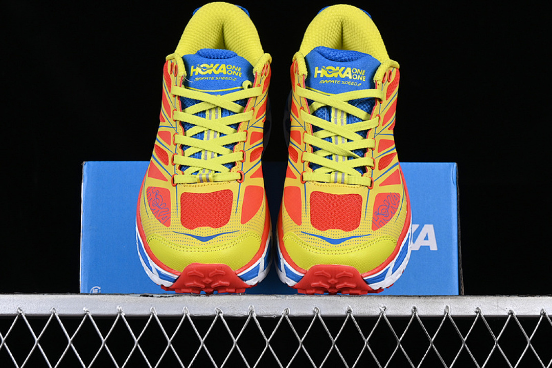 Hoka [1126851 FEPR]-[HOKA MAFATE SPEED 2 ORANGE/BLUE/YELLOW]-[WOMAN:36-39]-[MAN:40-46] - Image 13