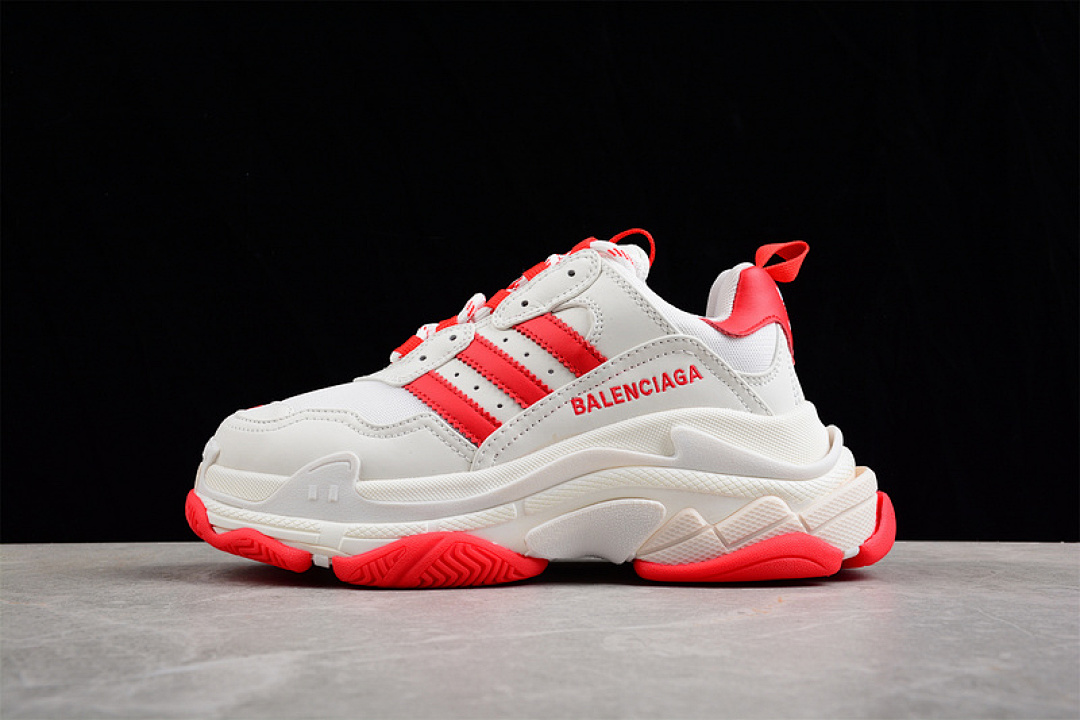 Unbranded [W5RH10677]-[BA*LEN*CIAGA TRIPLE S SNEAKERS X AD WHITE/WHITE/RED]-[WOMAN:35-39]-[MAN:40-46], photo 1