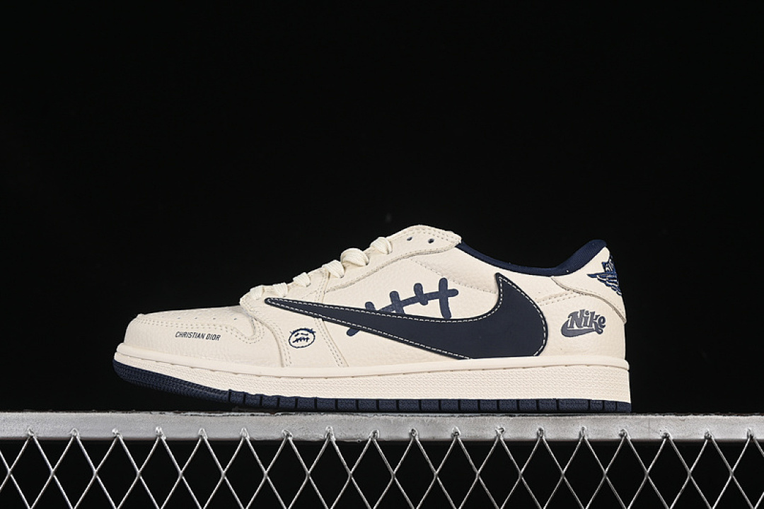 Jordan TRAVIS SCOTT X FRAGMENT DESIGN AIR Jordan 1 LOW OG SP GREY/BLUE · LD2025-009, photo 1