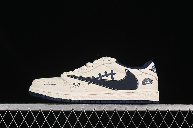 Jordan TRAVIS SCOTT X FRAGMENT DESIGN AIR Jordan 1 LOW OG SP GREY/BLUE · LD2025-009, photo 1