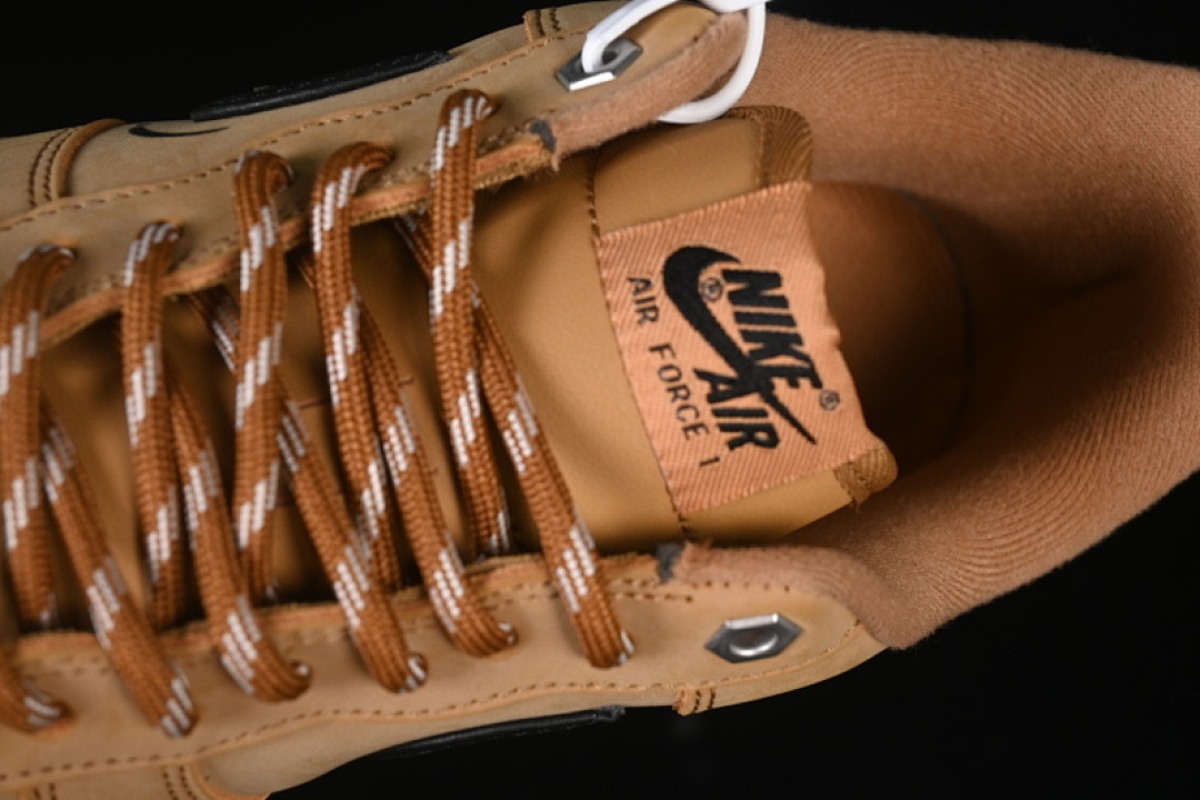 Nike [CJ9179-700]-[AIR FORCE 1 07 LOW CASUAL SNEAKERS KHAKI/BLACK]-[WOMAN:36-39]-[MAN:40-45] - Image 8