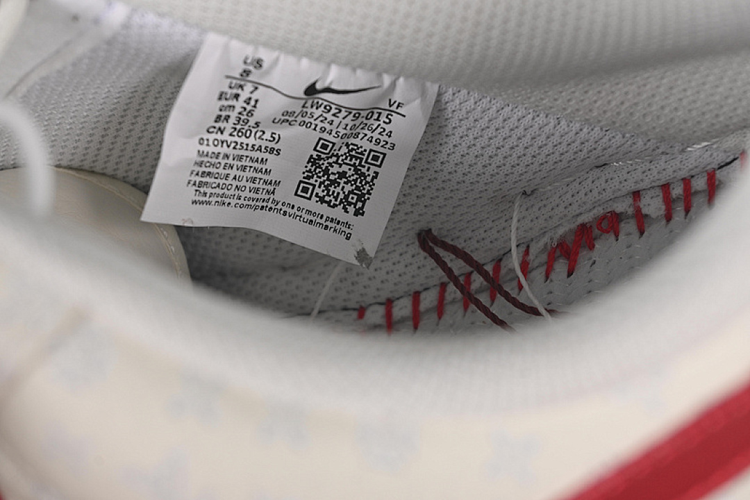 Nike [LW9279-015]-[AIR FORCE 1 07 LOW LV WHITE/RED]-[WOMAN:36-39]-[MAN:40-45] - Image 6