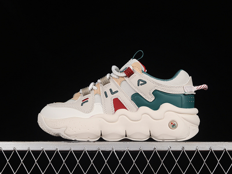 Fila Fila 2022 PLATFORM CASUAL SHOES BEIGE/GREEN/RED · F12W312113FSL, photo 1